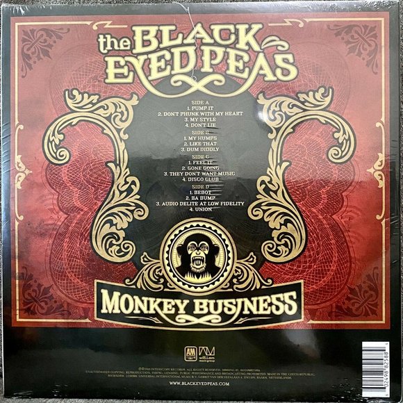 The Black Eyed Peas Monkey Business 2-LP ~ New/Sealed! - Picture 2 of 2